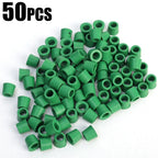 Green Air Conditioning 100/50pcs 1/4'' Charging Hose 1/4'' Valve Gasket Manifold Repair Seal Kit Replacement Car Accessories New