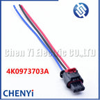 3 Pin Auto waterproof connector PDC Parking radar Sensor Plug 80A973703A 4K0973703A 80A 973 703 A 4K0 973 703 A