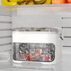 Ice Maker with Easy Press Cap with Easy-press Lid Double-layer Ice Cube Machine Reusable Large Capacity Ice Cube Mold Amagi