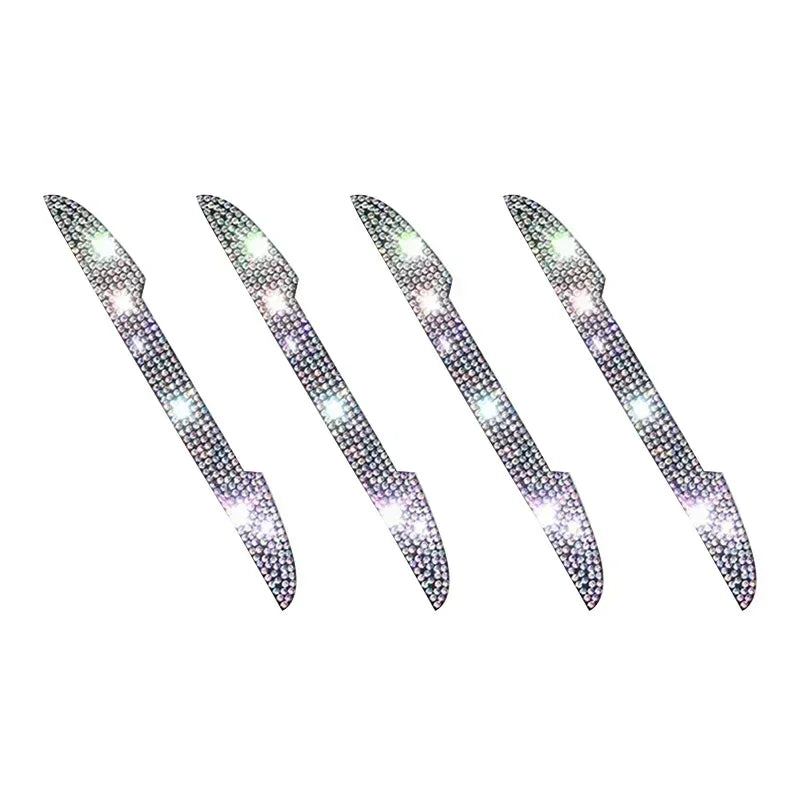 Bling Diamond Car Anti-Collision Strip Rearview Mirror Door Handle Prevent Decoration Rhinestone Scratch Resistant Strip Amagi