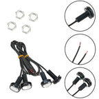4Pcs LED Car Auto DRL Daytime Running Lights 12V 15W  White Backup Lamp Automobiles Reversing Parking Signal Lamp