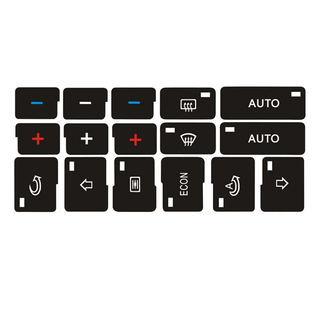 For A4 B6 B7 Radio Clima ESP Car Center Console Part Switch Button Repair Kit Sticker Decal Fix Faded Anti Scratch