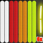 Car Rearview Mirror Reflector Stickers Universal Warning Anti-collision Reflective Strips Auto Exterior Accessories Reflex Tape
