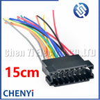 14 Pin Automotive connector speaker wire harness plug For Optical Fiber Amplifier Fit Kapud Car DVD Navigation GPS CY001419-2.8F