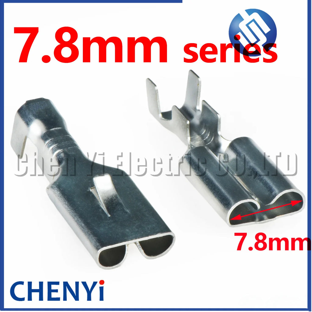 50 Pcs 7.8mm series Automotive connector harness plug tin-plated brass pins 8245-4060 DJ621-E7.8B
