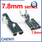 50 Pcs 7.8mm series Automotive connector harness plug tin-plated brass pins 8245-4060 DJ621-E7.8B