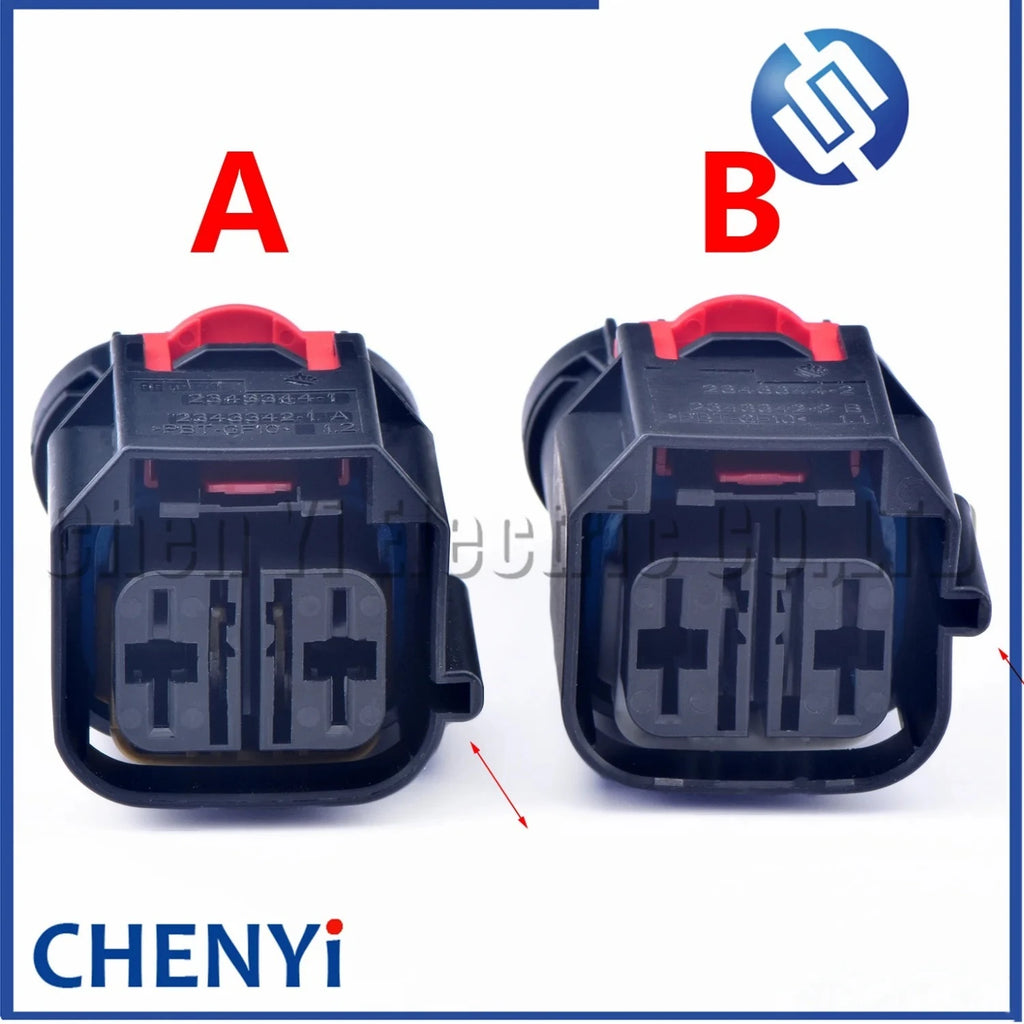 2 Pin Auto waterproof connector Car steering gear Wire harness Plug 2291383-1 2343342-1 2343342-2 2343344-2 2291389-1 2343344-1