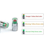 4/2pcs Car Tire Pressure Guage Valve Cap Sensor Indicator Alert Monitoring Tool Motorcycle Tyre Cap Indicator Air Pressure Gauge