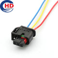 3 Pin 1.2 Series 1488992-5 Auto Waterproof Plug Black Electrical Connector Cable Wiring Terminal Socket