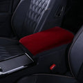 Imitation Rabbit Plush Car Armrest Box Mat Interior Center Armrest Box Cover Handhold Cover Mat Protection Mat Accessories Tools