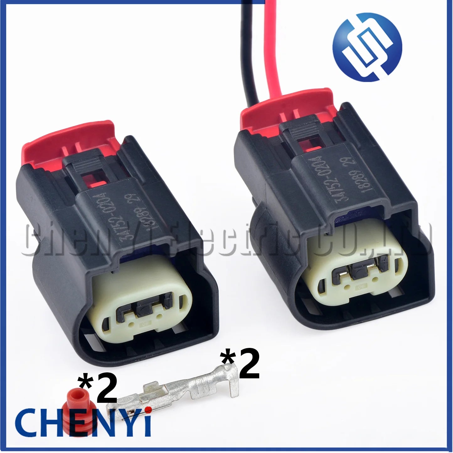 2 Pin Automotive waterproof connector Engine knock sensor harness plug 34752-0204 347520204 For Buick Lacrosse GL8 LZC FirstLand