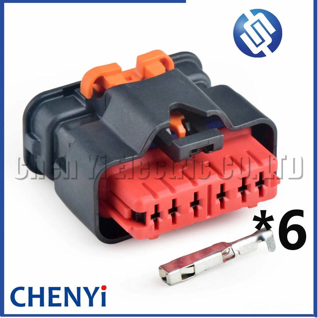 6 Pin Auto Ignition Coil connector Car Throttle Valve Plug F843700 F743700 F943700 For Peugeot 301 308 408 Citroen C3 C4 Elysee