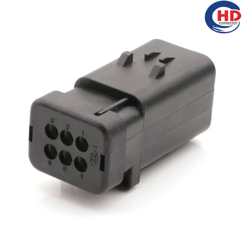 6pin auto waterproof electric plastic wire harness connector 776434-3