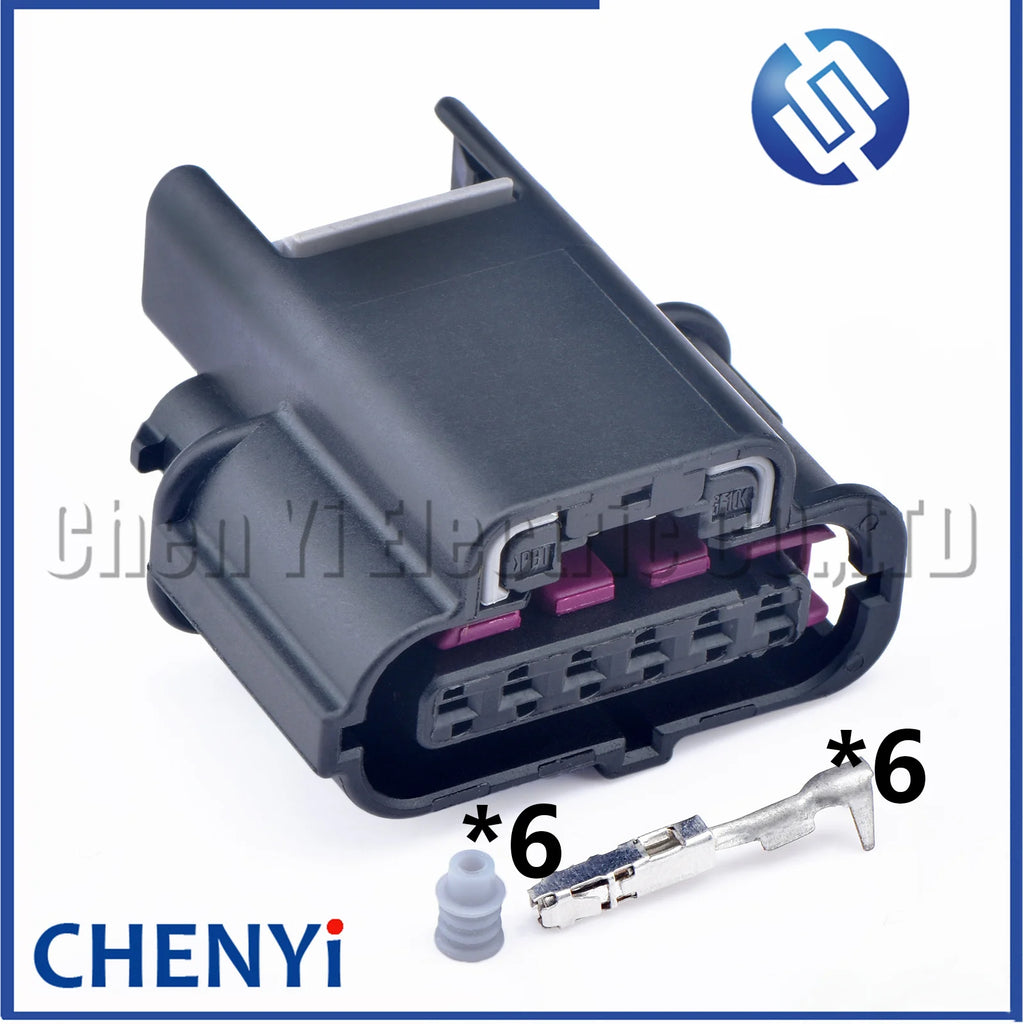 6 Pin Automotive waterproof connector car electronic accelerator pedal Wire harness Plug 1K0973706 1K0 973 706