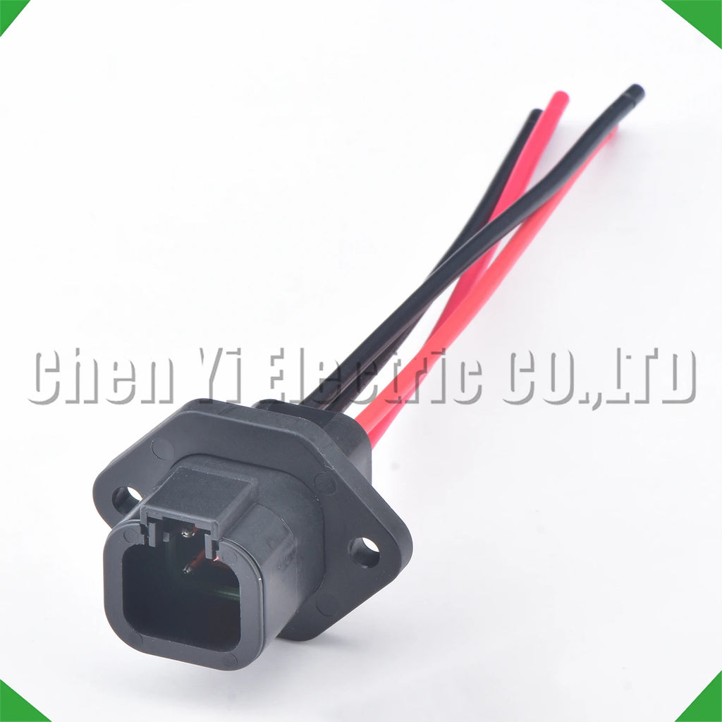 4-Pin Wire Harness Harness Automotive Waterproof Connector harness Black DTP06-4S DTP04-4P