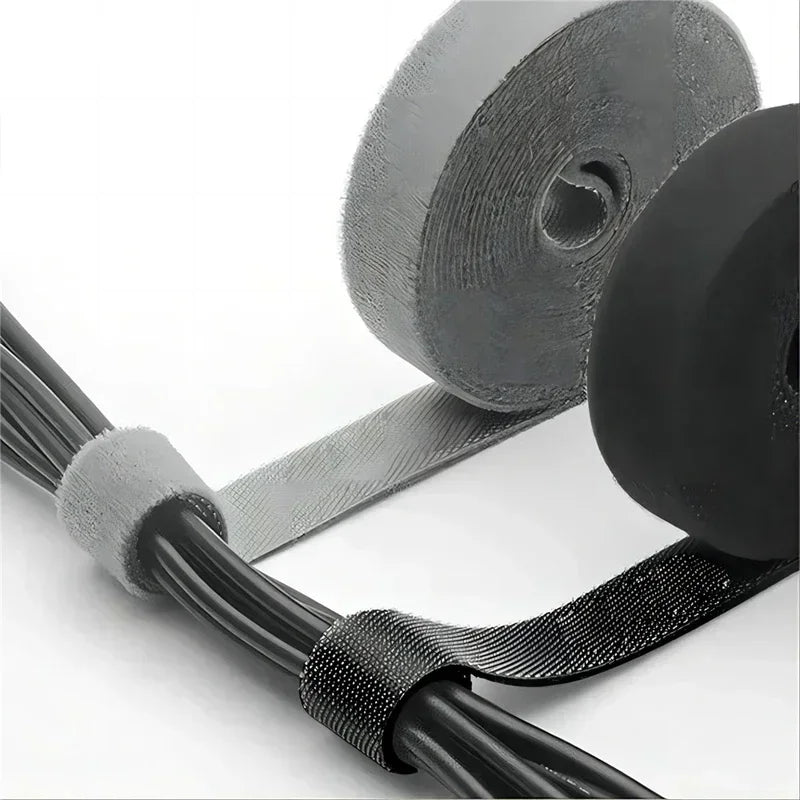 DIY Nylon Tape Self Adhesive Sewing Accessories Adjustable Fastener Straps For Wire Organizer Home Office Cable Management Amagi