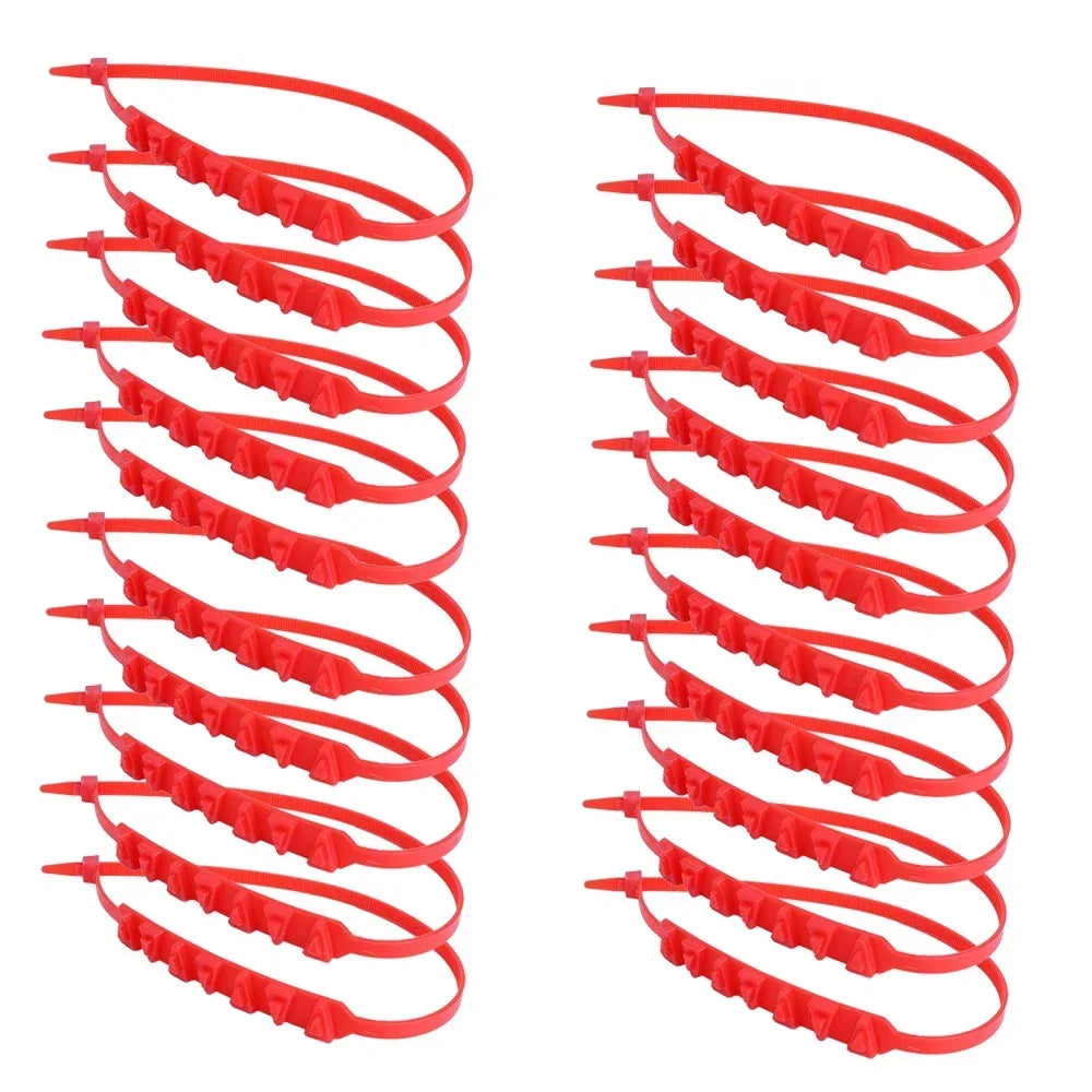 20/1Pcs Motorcycle Snow Chains Reusable Motorbike Tire Anti Slip Tie Winter Emergency Safety Belt Tyre Chain Moto Accessories