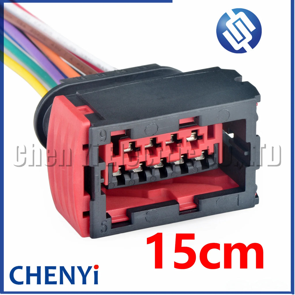 9 Pin auto waterproof connectors female Car headlight wire harness Plug 953482-1 For Peugeot 307 Citroën