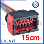9 Pin auto waterproof connectors female Car headlight wire harness Plug 953482-1 For Peugeot 307 Citroën