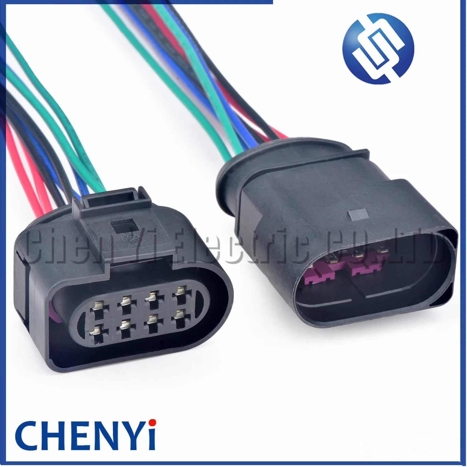 8 Pin 3.5 series Auto waterproof connector Front bumper radar tail light Headlights Lamp wire harness plug 8D0973734 8D0973834