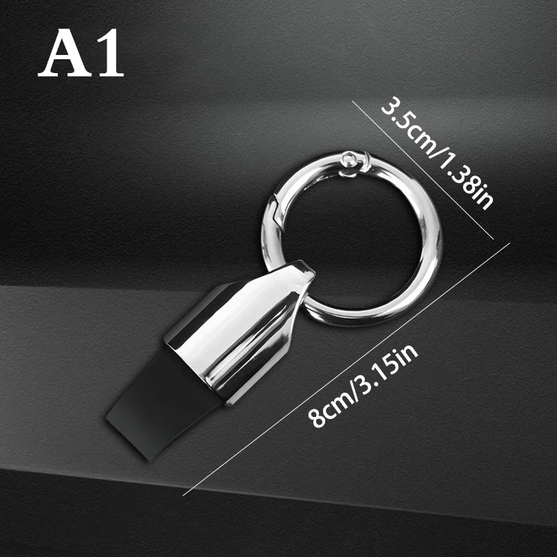 Car Key Chain Pendant Men And Women Personality Creative High-end Simple Waist Hanging Car Chain Ring Pendant Anti-scratch Wear