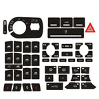 Door Lock Window Switch Button Repair Sticker For A3 8P 2004-2008 Radio Clima For ESP Headlight Button Repair Worn Knob Switch
