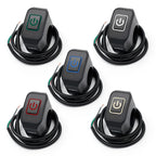 Motorcycle Modified Switch Waterproof Button with LED Light Headlight Horn Control ON OFF Buttton Handlebar Mount Accessories