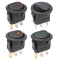 Automotive Rocker Switch 12V 3 Pin Cat Eye LED Light ON OFF Toggle Dash Replacement for Car Motorcycle Marine Boat RV Parts New