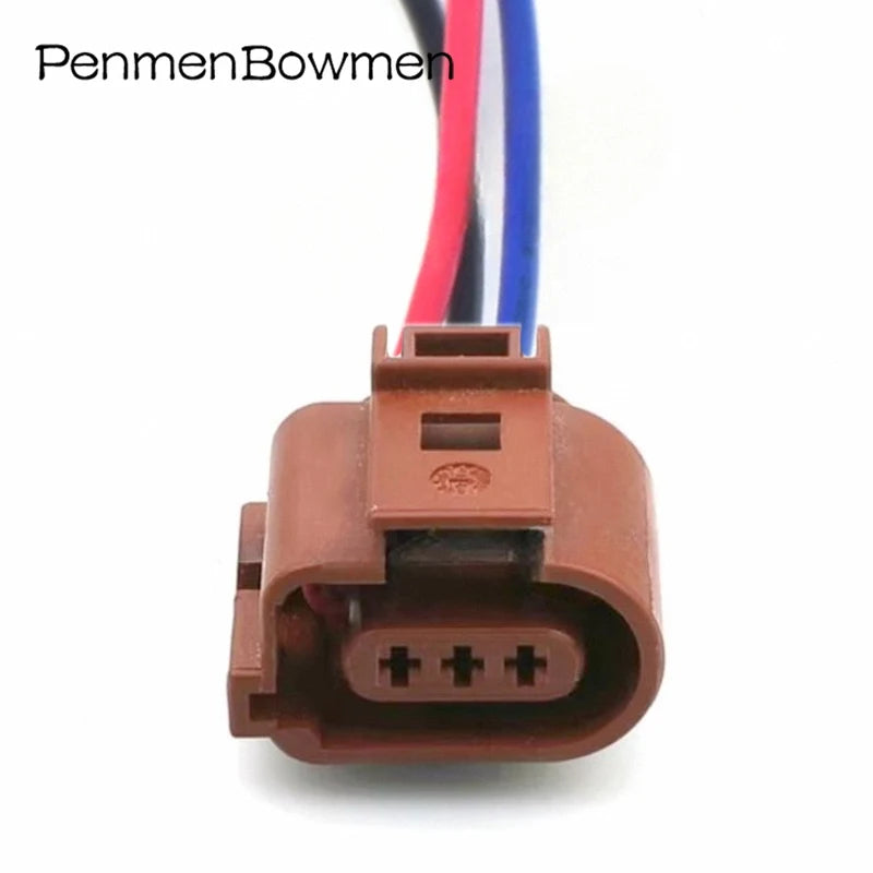 1 Set 3 Pin Auto Daytime Running Light Electrical Cable Connectors Female Wire Harness Plug 3B0973703A for Magotan A4 A6