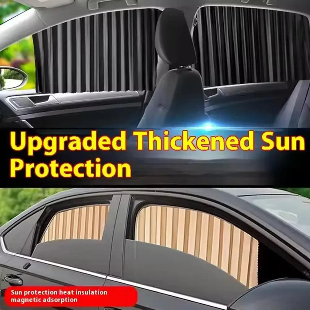 4PCS Magnetic Car Sunshade Window Curtain Auto Window Sun Shade Privacy Sun UV Protection Window Car Interior Accessories Amagi