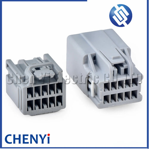 10 Pin Female Auto Rearview Mirror Cable Socket Grey Connector plug 7282-6455-40 7283-6455-40 For Ford Focus
