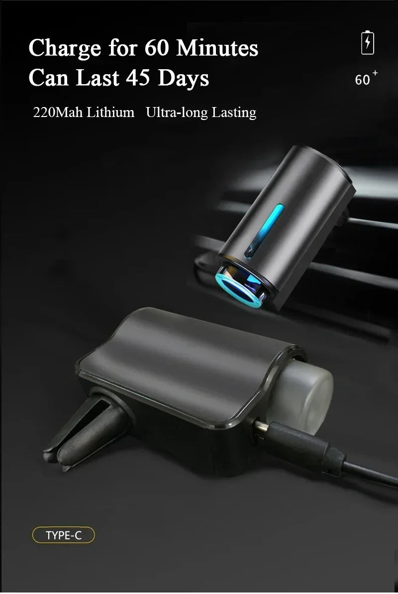 Smart Car Fragrance Diffuser Automobile Aromatherapy Air Freshener Interior Deodorizer Light Scent Start Stop Aromatherapy Amagi
