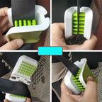 1Pcs Double Sided U Type Car Interior Openable Cleaning Brush Car Seat Belt Cleaning Brush Automotive Safe Belt Washing Tool