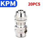 Pneumatic Push-In Fitting Set, Copper Nickel Plated Air Hose Connectors for 4mm–16mm Tube (KPU KPV KPE KPZA KPM)