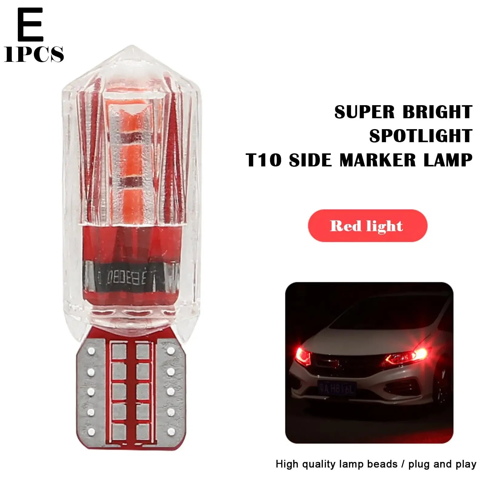 1pc Universal Car Replaceable T10 Running Lights Width Lamp Car License Plate Light Headlight Bulbs Car Light Accessories Amagi