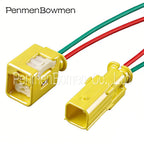 1 Set 2 Pin Car Seat Collision Electrical Cable Connectors Waterproof Female Male Wire Harness Plug SABRB-02-1A-Y SABPB-02-1A-Y