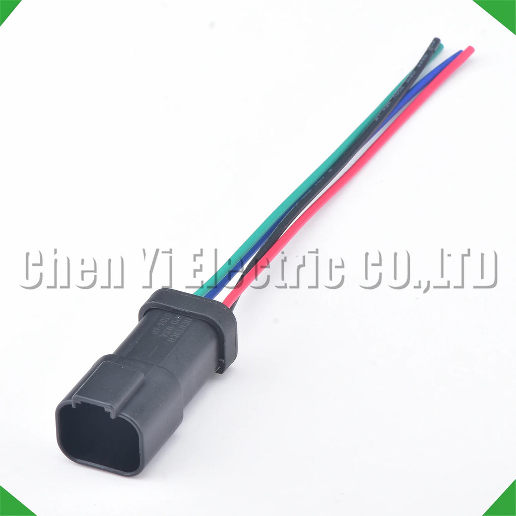 4-Pin Auto Connector Black Automotive Connectors harness Deutsch Engineering Vehicle