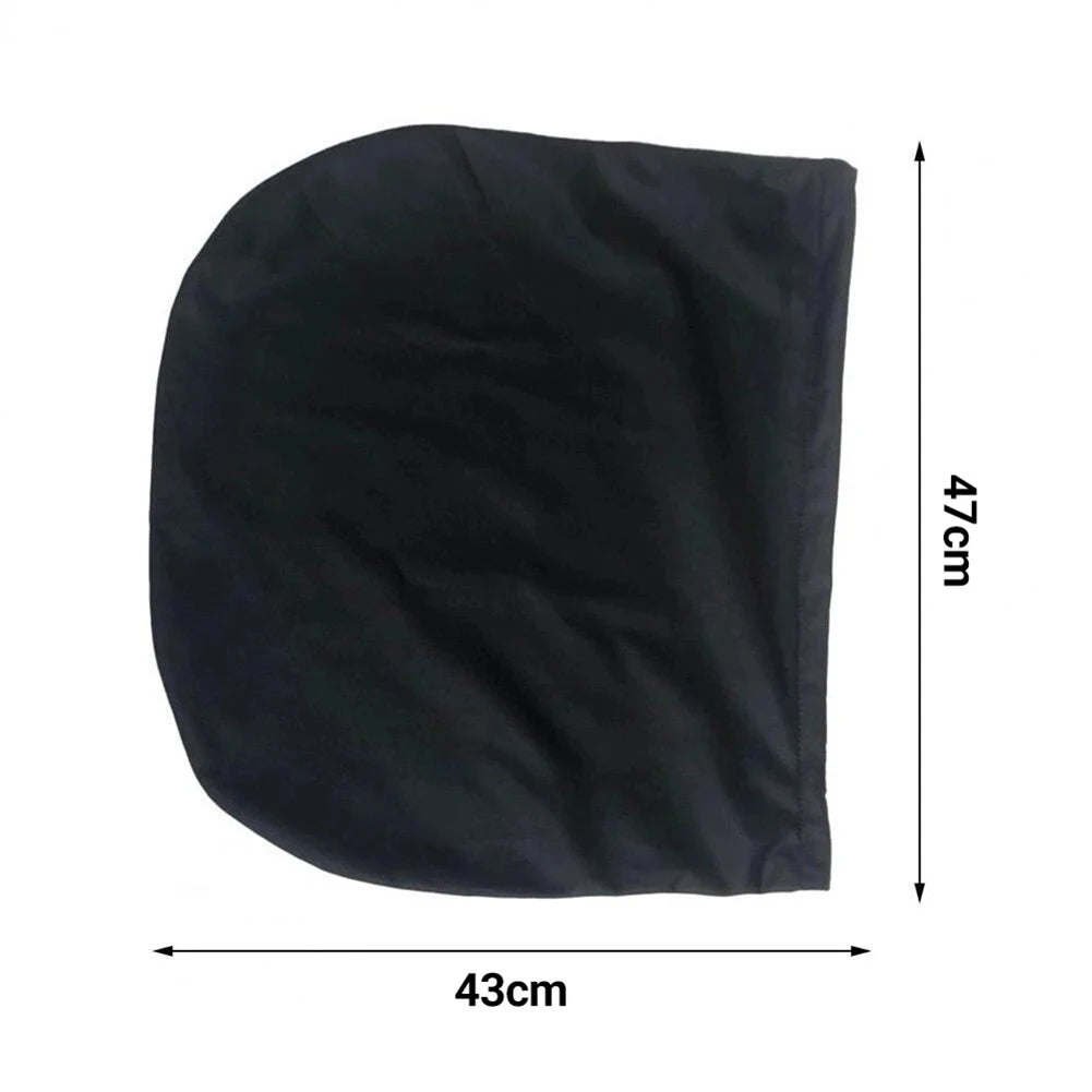 1pc Helmet Protective Drawstring Helmet Bag Pocket Black Dust Proof Helmet Bag Plush Soft Drawstring Pocket Helmet Storage Bag