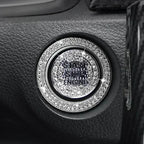 Car Bling One-Click Start Stop Engine Ignition Ring Sticker Crystal Rhinestone Circle Decor Accessories amagi