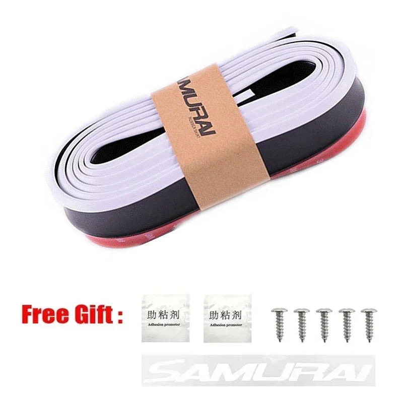 Car Front Bumper Protection Tool Carbon Fiber Strong Adhesive Rubber Universal Front Edge Anti-scratch Protector Amagi