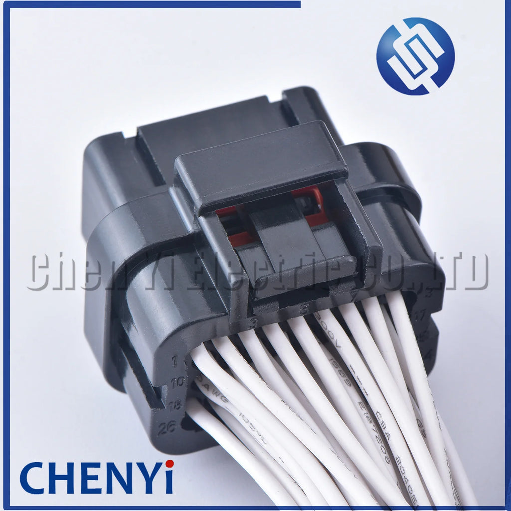 34 Pin/way ECU Auto Computer Connector PCB plug Socket Oil Gas connector plug With 2 meter Cable Wire 4-1437290-0 2-6447232-3
