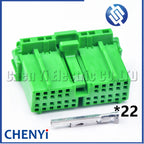 22 Pin Automobile Instrument Connector Car central control plug Socket IL-AG5-22P-D3C1 IL-AG5-22S-D3C1 For Honda Volvo