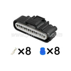 8 Pin 2.2mm Male Female Connectors 90980-11592 Auto Accelerator Throttle Pedal Plug Fuel Injector Socket For Toyota Lexus