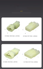 1 Set 2 3 4 6 Pin 2.2mm Auto Reversing Radar Electrical Cable Connectors Waterproof Female Male Wire Harness Plug 6187-2801