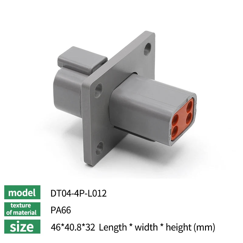 5/10/20Sets Deutsch DT Waterproof Connector Electrical Wire Socket Plug For Car 2P/3P/4P/6P/8P Kit Box Suit DT06-4S DT04-2P DT06