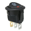 1 PC 23mm Car On  Off Rocker Switch Round 12V Red Led  Fog Light Lamp Symbol Car Van Truck  ABS Plastic Fog Light Switch