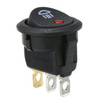 1 PC 23mm Car On  Off Rocker Switch Round 12V Red Led  Fog Light Lamp Symbol Car Van Truck  ABS Plastic Fog Light Switch