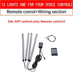 RGB Motorcycle LED Light Kits App Control Waterproof Lights For Motorcycles Music Scene Modes Motorcycle Underglow Lights Tools