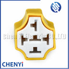 5 Pin Automotive connector Ceramic Car Relay Holder Socket harness Plug with Holster