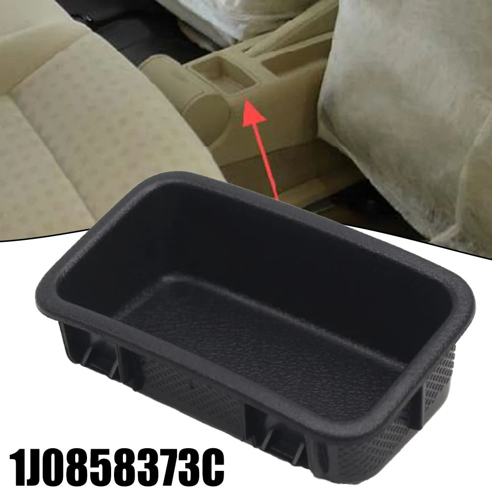 Black Car Storage Box 1J0858373C For Golf For Jetta For Bora MK4 1998-2006 Center Console Armrest Flocking Organized Storage Box